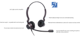 JPL HAC-2 Wired Binaural QD Headset - Plantronics QD compatible - FREE SHIPPING
