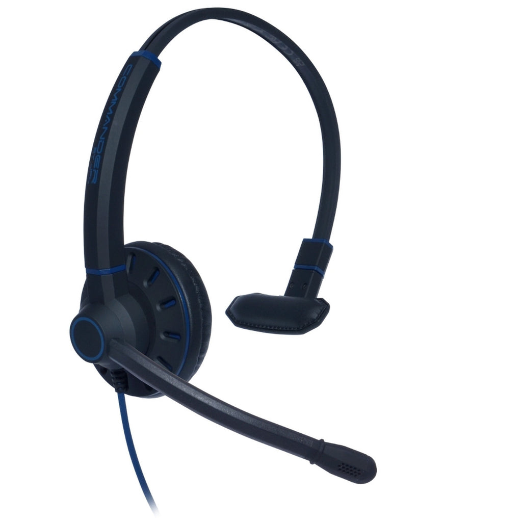 JPL Commander-PM Monaural Modular Headset With Noise Cancelling & PLX Compatible QD, Rotating Ear Cushion, Soft Pouch