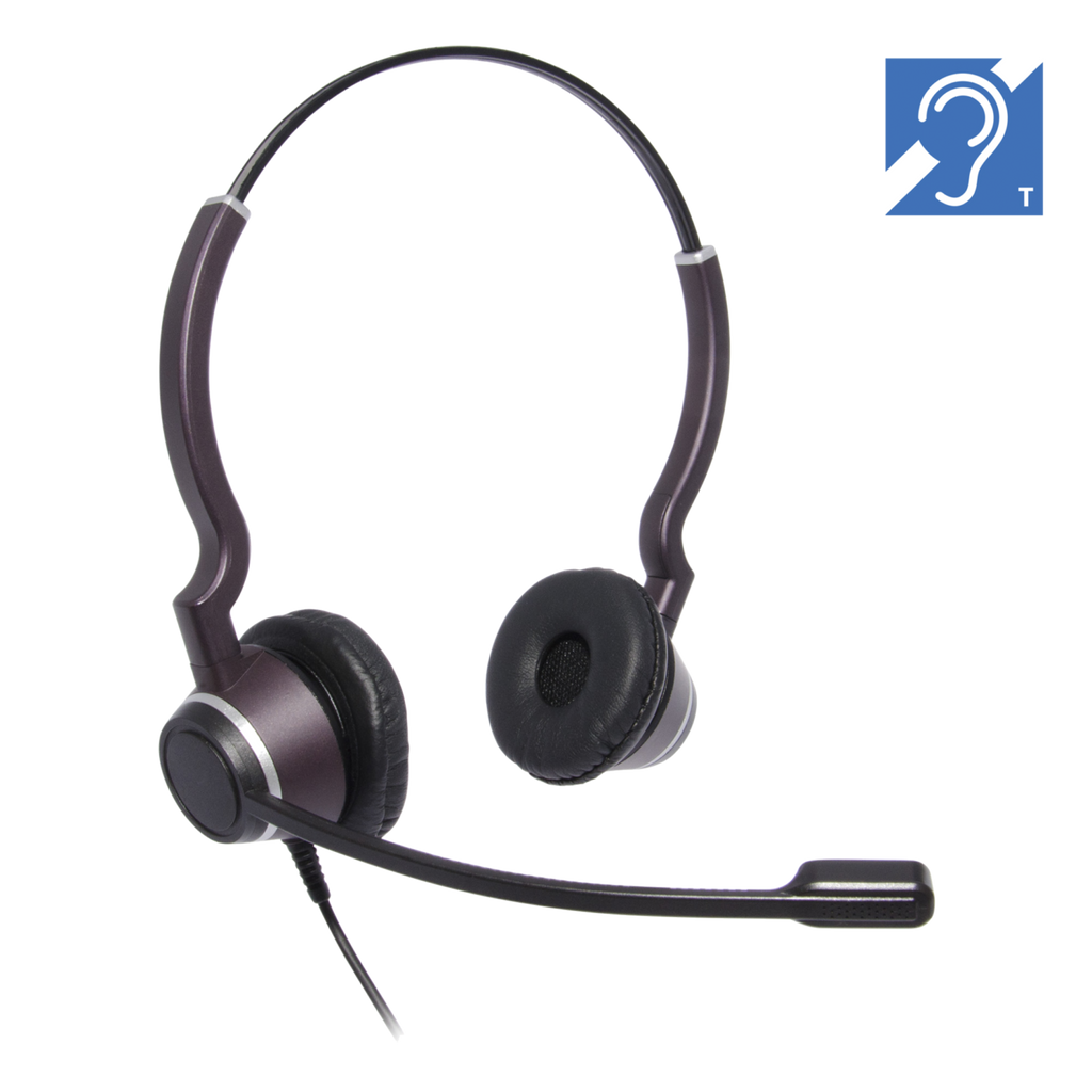 JPL HAC-2 Wired Binaural QD Headset - Plantronics QD compatible - FREE SHIPPING