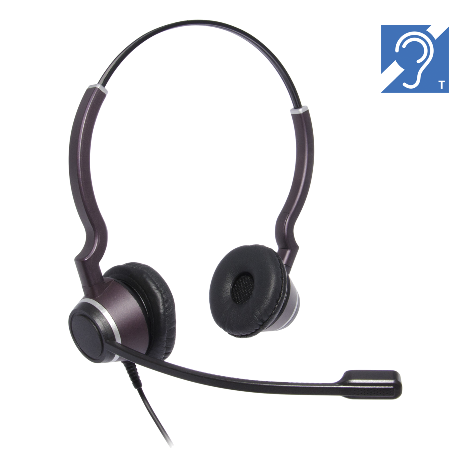JPL HAC-2 Wired Binaural QD Headset - Plantronics QD compatible - FREE SHIPPING