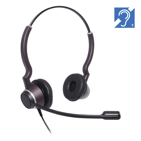 JPL HAC-2 Wired Binaural QD Headset - Plantronics QD compatible - FREE SHIPPING