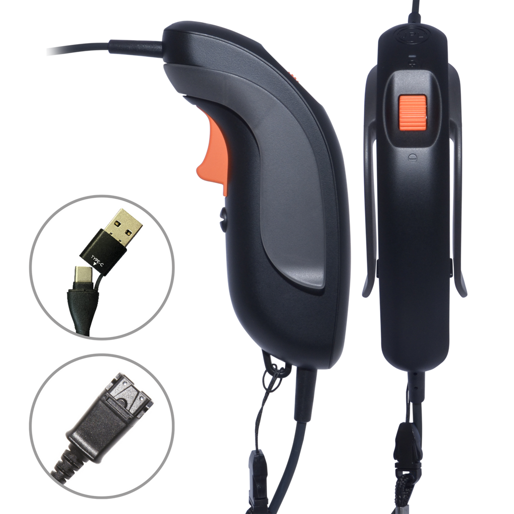 JPL SCOUT 200  USB-A/USB-C to JPL/PLX QD Push-to-Talk Trigger Switch - TAA COMPLIANT-FREE SHIPPING