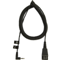 Jabra 2.5MM Curly Cord for QD headsets - 8800-01-46 - Headset World USA - Your Headset Solutions