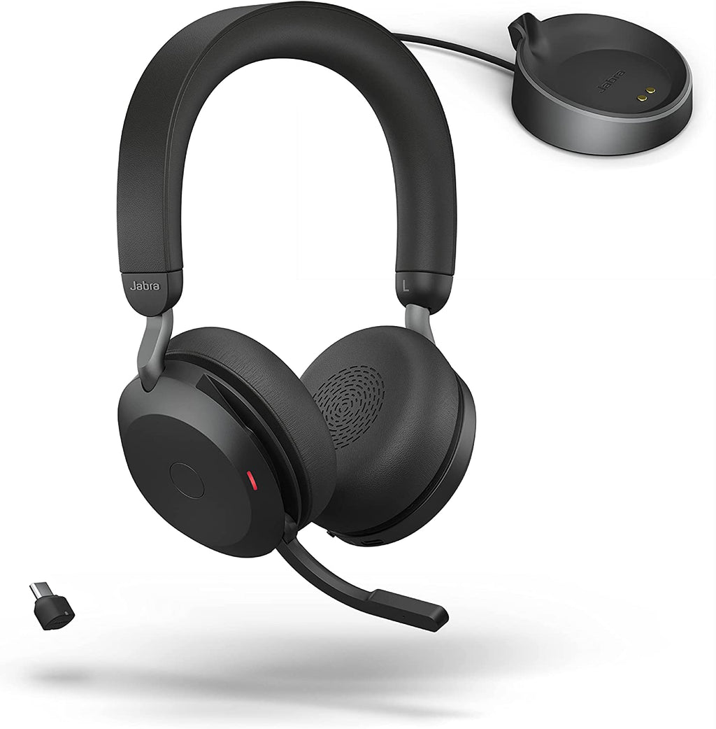 Jabra Evolve2 75 USB-C UC with Charging Stand - Black 27599-989-889