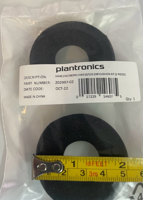 HP Poly Replacement Ear cushions (2) Encore Pro HW510 HW520 85Q31AA
