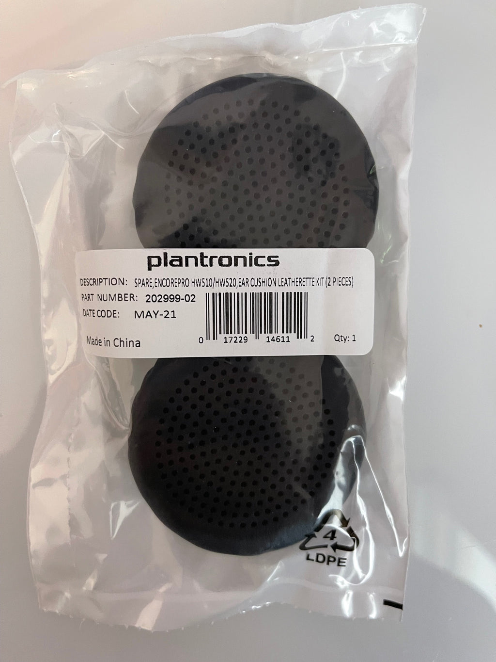 HP Poly HW510/HW520 Spare Leatherette Ear Cushion 85Q36AA