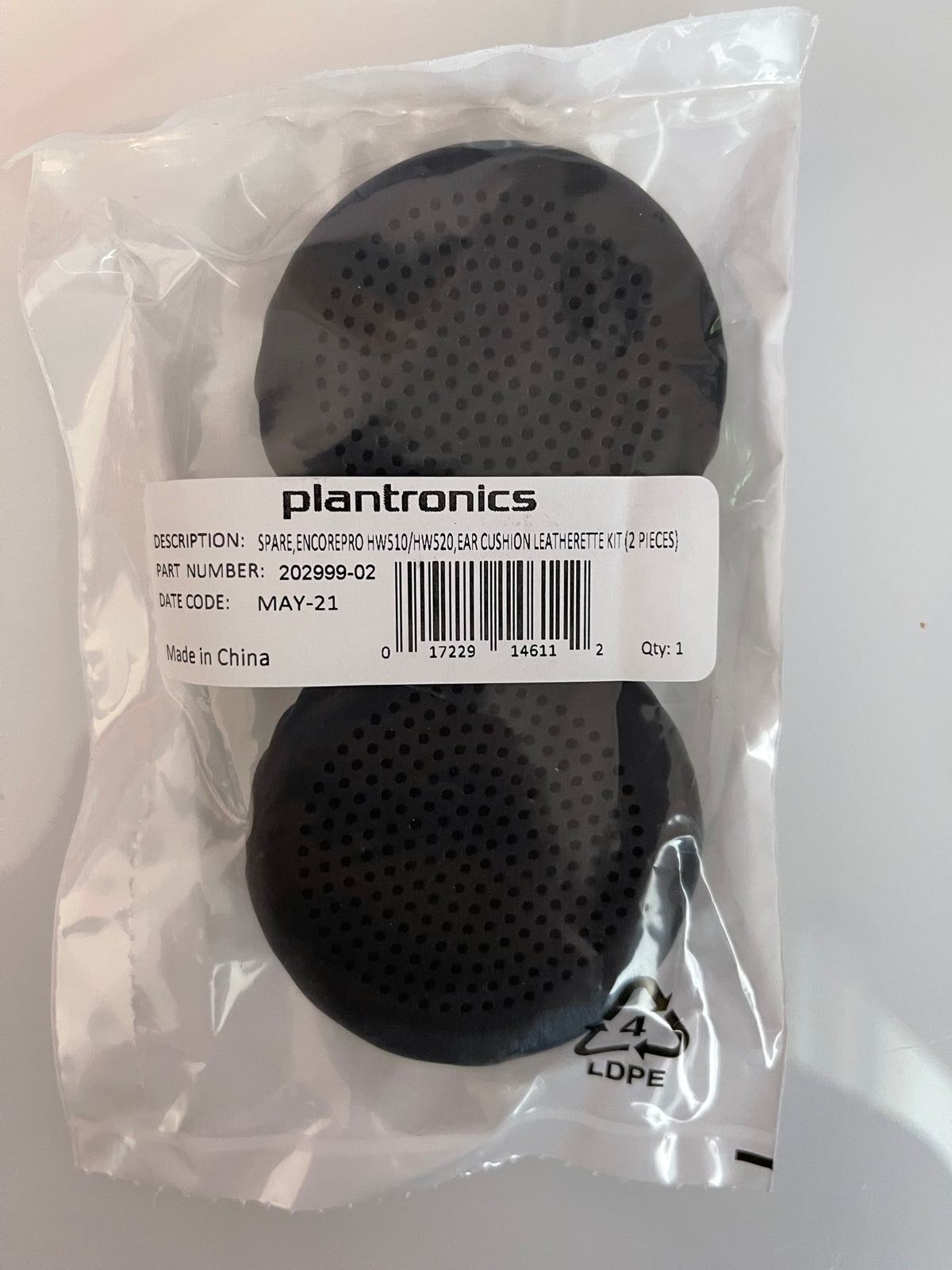 HP Poly HW510/HW520 Spare Leatherette Ear Cushion 85Q36AA