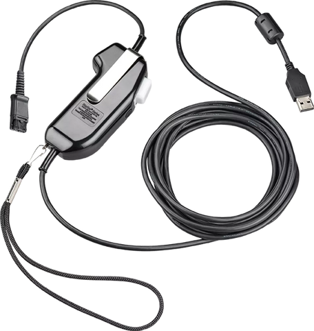 HP Poly SHS 2626-14 - PTT (push-to-talk) MSA TAA USB headset adapter for headset