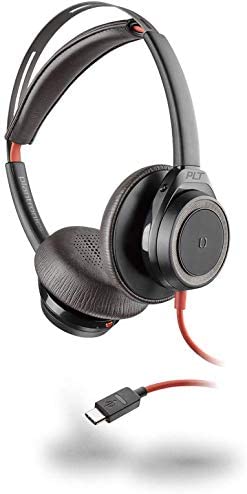Plantronics Blackwire 7225 USB-C Stereo Wired Headset, Black - 211145-01