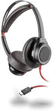 Plantronics Blackwire 7225 USB-C Stereo Wired Headset, Black - 211145-01