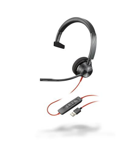 HP Poly Blackwire 3310 USB-C/USB-A Mono Headset