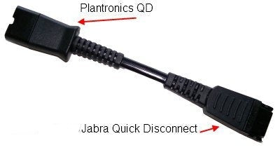 Plantronics QD to Jabra QD Headset  Jumper