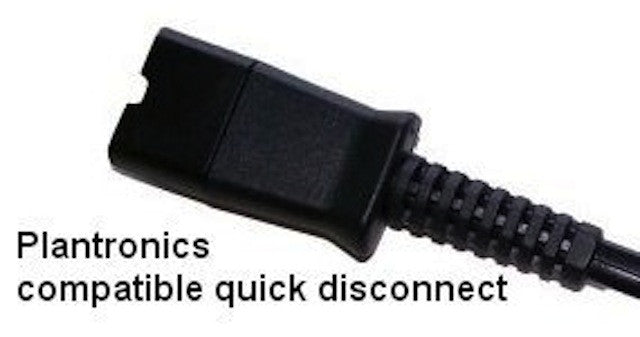 Extension cord for any Plantronics QD Compatible Headsets - Headset World USA - Your Headset Solutions