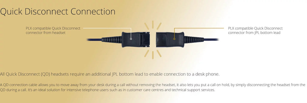 JPL 400-PM Monaural Headset With Noise Cancelling, Put And Stay Ratchet Boom And PLX Compatible QD.