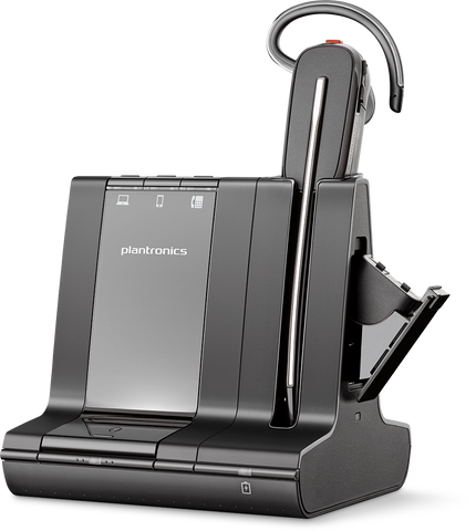 Plantronics Savi 8245-M Office Wireless DECT Headset (Convertible, Unlimited Talk, Microsoft Optimized)