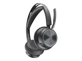 HP Poly Voyager Focus 2 UC, Stereo Bluetooth Headset With Charge Stand, USB-A