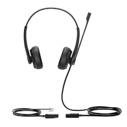 Yealink 1308092 YHS34 Dual Wideband Headset QD to RJ9 1308023