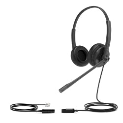 Yealink 1308092 YHS34 Dual Wideband Headset QD to RJ9 1308023