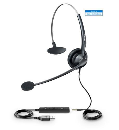 Yealink UH33 Wideband USB Mono UC Headset for IP Phones 1308013