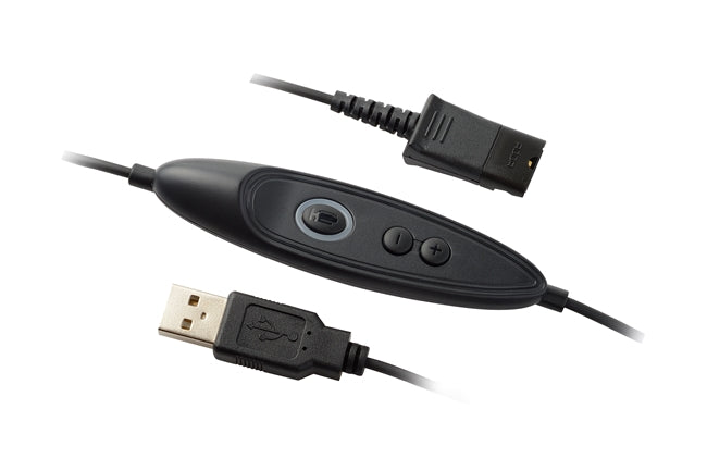 Addasound Crystal 2872 DUO Headset with DN1011 USB Cord Included