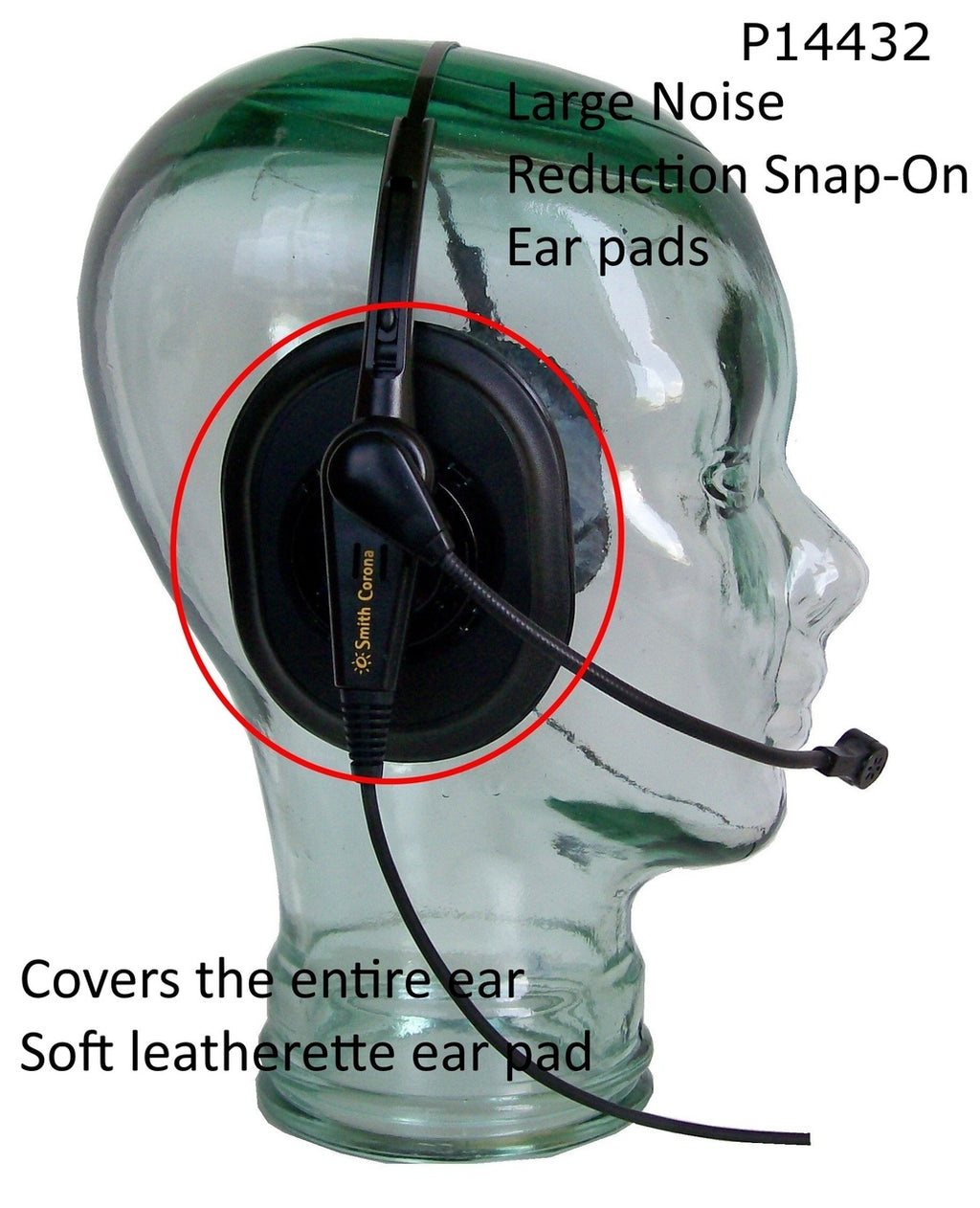 Large Snap On Ear Pads for Smith Corona Classic Headsets P14432 - Headset World USA - Your Headset Solutions